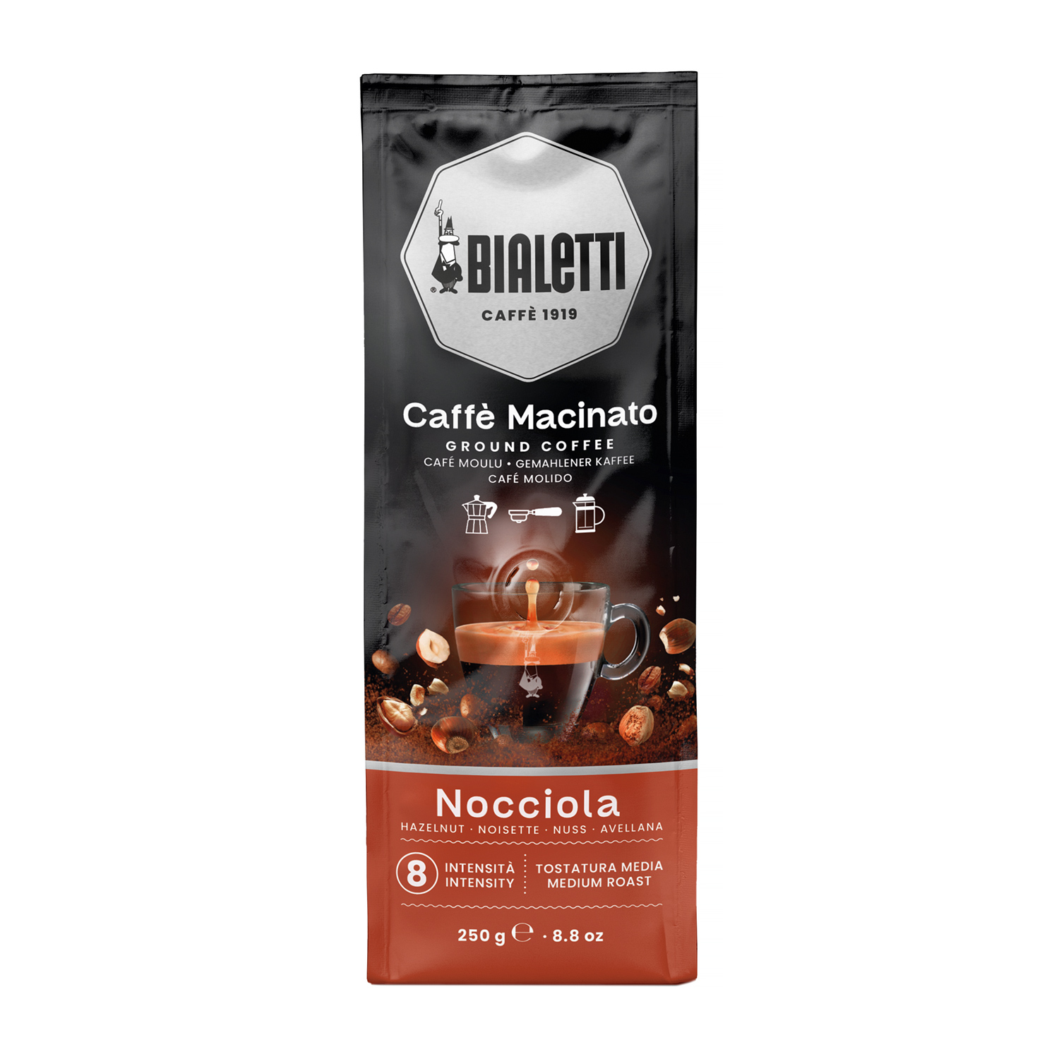 Bialetti Nocciola Üyüdülmüş Qəhvə 250 Qr