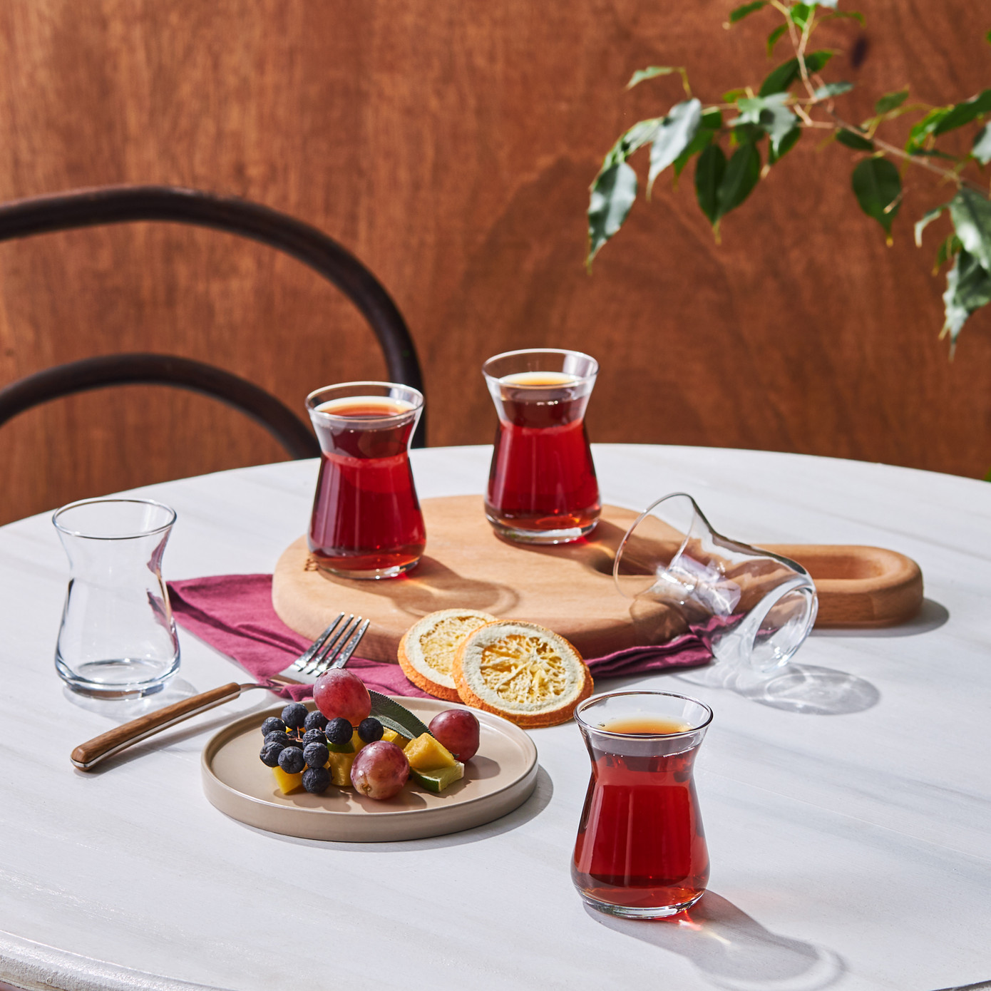 Karaca İrem 6 Parça Armudu Çay Stəkanı Dəsti